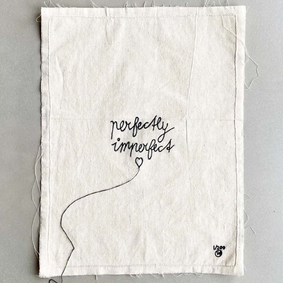 Perfectly Imperfect lemonwise stitched art quip&Co